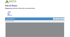 Desktop Screenshot of helpmeblogger.com